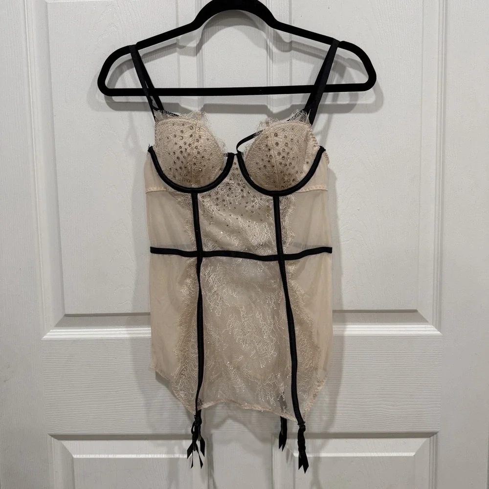 Victoria's Secret Cream and Black Shapewear - Picture 1 of 7